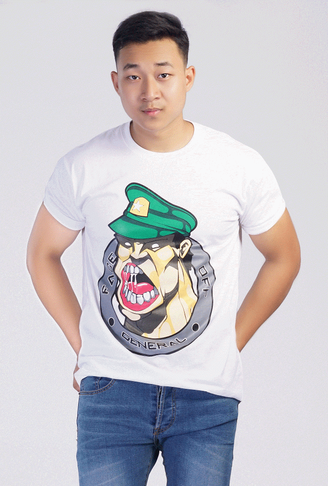 General Design Printed T-shirt (White)